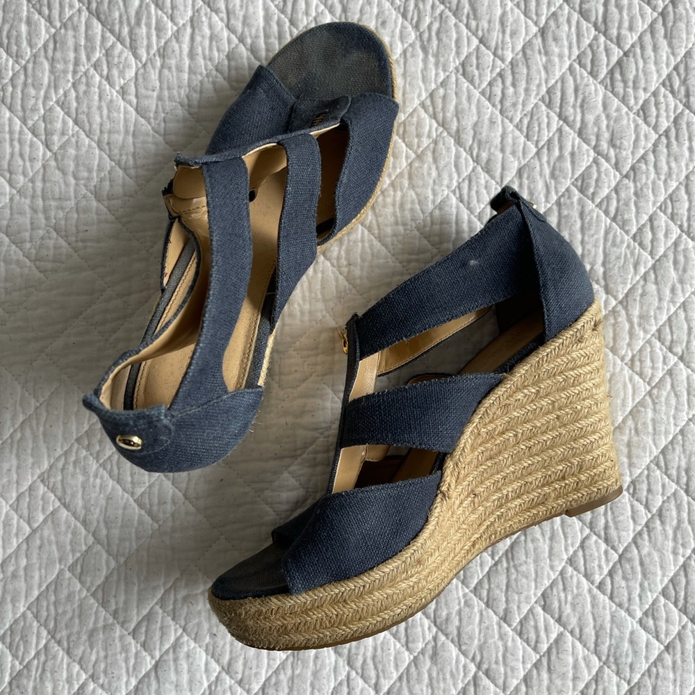 Navy Michael Kors wedges-bundle 4 items for $30 (anything $25 & under) exp 06/30